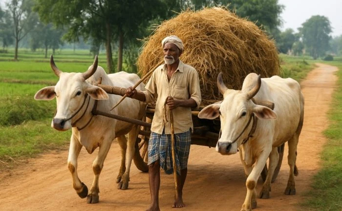 ‎লালমনিরহাটে বিলুপ্তির পথে ঐতিহ্যবাহী "গরুর গাড়ি"